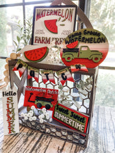 Load image into Gallery viewer, Tiered Tray Summertime Watermelon Decor