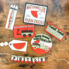 Load image into Gallery viewer, Tiered Tray Summertime Watermelon Decor