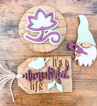 Load image into Gallery viewer, Tiered Tray Wine Time Decor