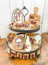 Load image into Gallery viewer, Tiered Tray Wine Time Decor