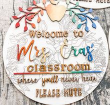 Load image into Gallery viewer, Custom Teacher Appreciation Door Sign