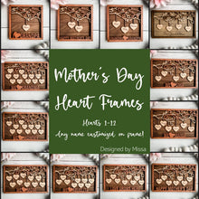 Load image into Gallery viewer, Hanging Heart Family Frames