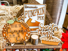 Load image into Gallery viewer, Pumpkin Pie Thanksgiving Tier Tray Set