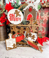 Load image into Gallery viewer, Gingerbread Christmas Tier Tray Set