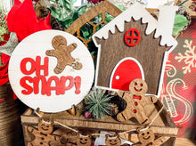 Load image into Gallery viewer, Gingerbread Christmas Tier Tray Set