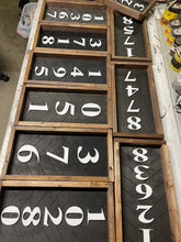 Load image into Gallery viewer, Herringbone Framed Address Signs