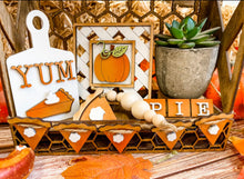 Load image into Gallery viewer, Pumpkin Pie Thanksgiving Tier Tray Set