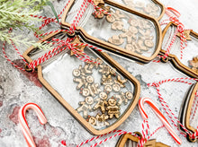Load image into Gallery viewer, Gingerbread Mason Jar Family Ornament