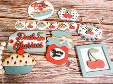 Load image into Gallery viewer, Tier Tray Cherry Season Decor