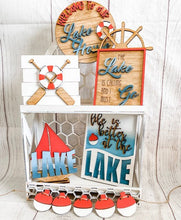 Load image into Gallery viewer, Tier Tray Lake House Decor