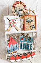 Load image into Gallery viewer, Tier Tray Lake House Decor