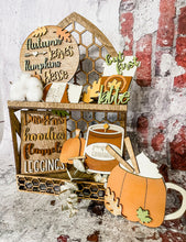 Load image into Gallery viewer, Tier Tray Pumpkin Spice Autumn Harvest Decor