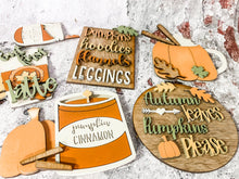 Load image into Gallery viewer, Tier Tray Pumpkin Spice Autumn Harvest Decor