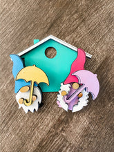 Load image into Gallery viewer, Tier Tray Spring Rain Gnome Decor