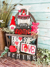 Load image into Gallery viewer, Tier Tray Valentine's Day Gnome Decor