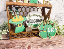 Load image into Gallery viewer, Tier Tray St. Patty's Day Shamrock Shenanigans Decor