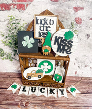 Load image into Gallery viewer, Tier Tray St. Patty's Day Gnome Decor