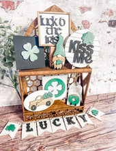 Load image into Gallery viewer, Tier Tray St. Patty's Day Gnome Decor