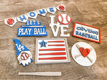 Load image into Gallery viewer, Tier Tray Baseball Decor