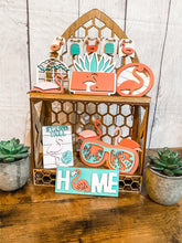 Load image into Gallery viewer, Tier Tray Summer Birds of Paradise Flamingo Decor