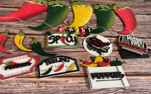 Load image into Gallery viewer, Tier Tray Chili Peppers Decor
