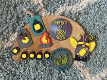 Load image into Gallery viewer, Tier Tray Firefly Gnome Camper Decor