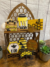 Load image into Gallery viewer, Tier Tray Honey Bee Decor