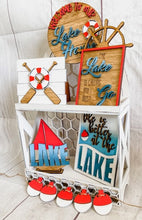 Load image into Gallery viewer, Tier Tray Lake House Decor