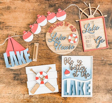 Load image into Gallery viewer, Tier Tray Lake House Decor