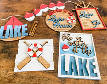 Load image into Gallery viewer, Tier Tray Lake House Decor