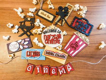 Load image into Gallery viewer, Tier Tray Personalized Movie Night Decor