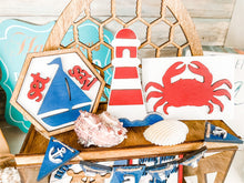 Load image into Gallery viewer, Tier Tray Nautical Decor