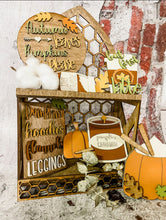 Load image into Gallery viewer, Tier Tray Pumpkin Spice Autumn Harvest Decor