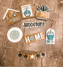 Load image into Gallery viewer, Tier Tray Succulent Cactus Decor