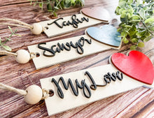 Load image into Gallery viewer, Personalized Basket Name Tags 3D