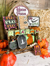 Load image into Gallery viewer, Tier Tray Halloween Witches House Decor