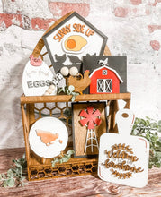Load image into Gallery viewer, Tier Tray Chicken Barnhouse Decor