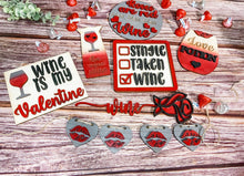 Load image into Gallery viewer, Tier Tray Wine over Valentine Decor