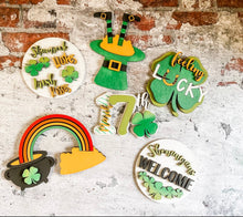Load image into Gallery viewer, Tier Tray St. Patty's Day Shamrock Shenanigans Decor