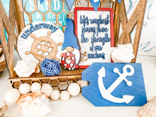 Load image into Gallery viewer, Tier Tray Nautical Ocean Home Decor