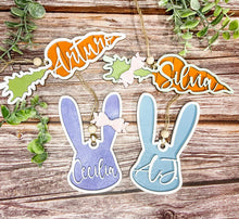 Load image into Gallery viewer, Personalized Easter Basket Name Tags 3D