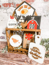 Load image into Gallery viewer, Tier Tray Chicken Barnhouse Decor