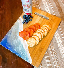 Load image into Gallery viewer, Charcuterie Shark Coochie Board Ocean Scene Mini Charcuterie Serving Tray