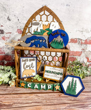 Load image into Gallery viewer, Tier Tray Mountain Home Decor