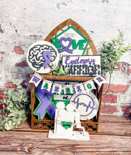 Load image into Gallery viewer, Tier Tray Epilepsy Cerebral Palsy Warrior Decor