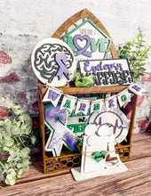 Load image into Gallery viewer, Tier Tray Epilepsy Cerebral Palsy Warrior Decor