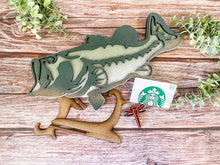 Load image into Gallery viewer, Gift Card Holder Bass and Dragonfly