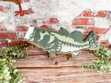 Load image into Gallery viewer, Gift Card Holder Bass and Dragonfly