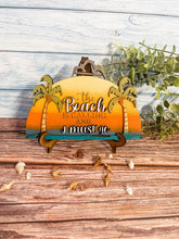 Load image into Gallery viewer, Gift Card Holder The Beach is Calling with Seagulls Pull