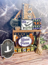 Load image into Gallery viewer, Tier Tray Halloween Witches House Decor